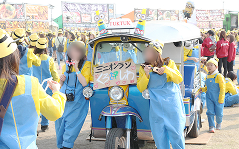 ミニオンズランフェスTUKTUK出店