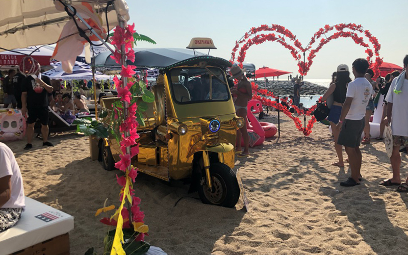 TUKTUK金トゥクで夏のビーチイベント出展